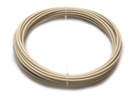 Plastique fil a souder PE-HD 4mm Ronde Ivoire (RAL1014) 10 Mètres